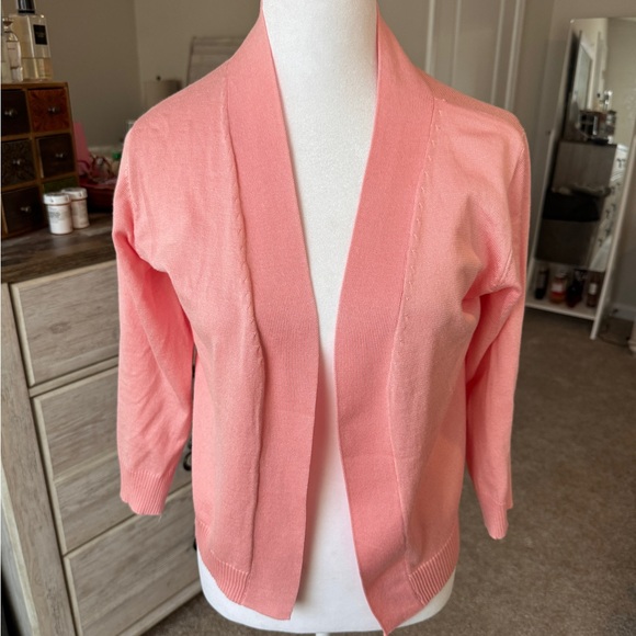 Pink 3/4 Sleeve Sweater - Picture 1 of 7